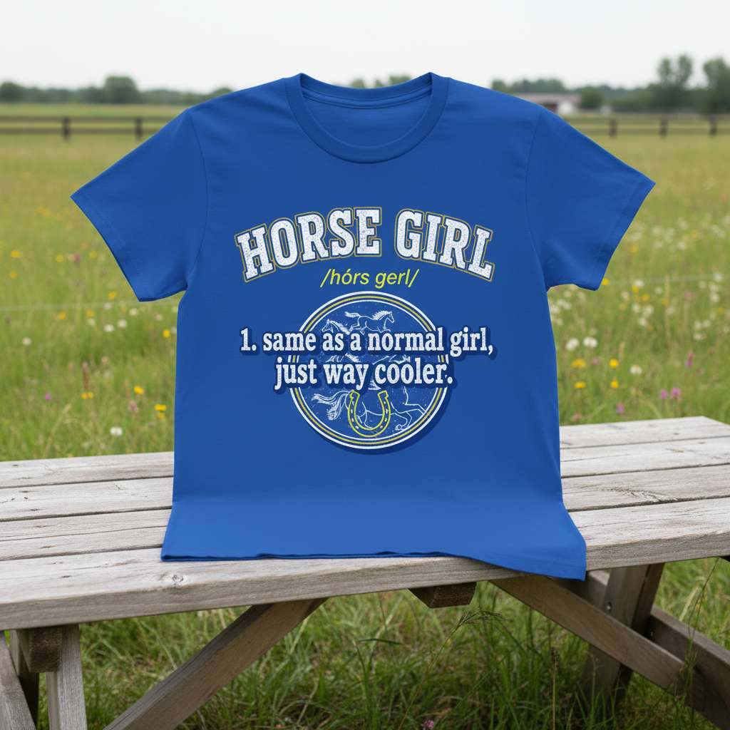 1. Same As A Normal Girl, Just Way Cooler. Horse Girl T-Shirt, Funny Tee Gift Idea