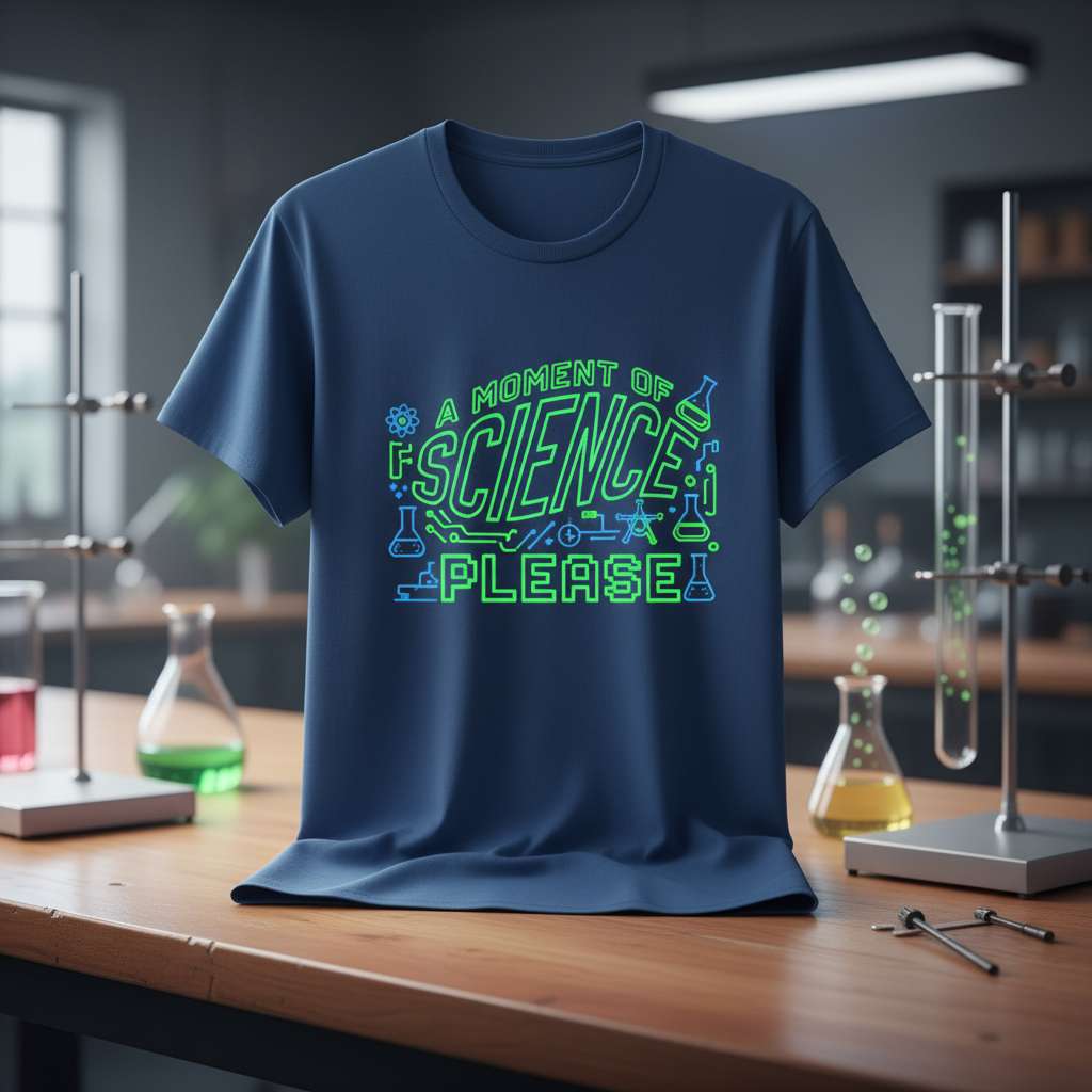 A Moment Of Science Please Funny Science T-Shirt, Graphic Tee Gift Idea