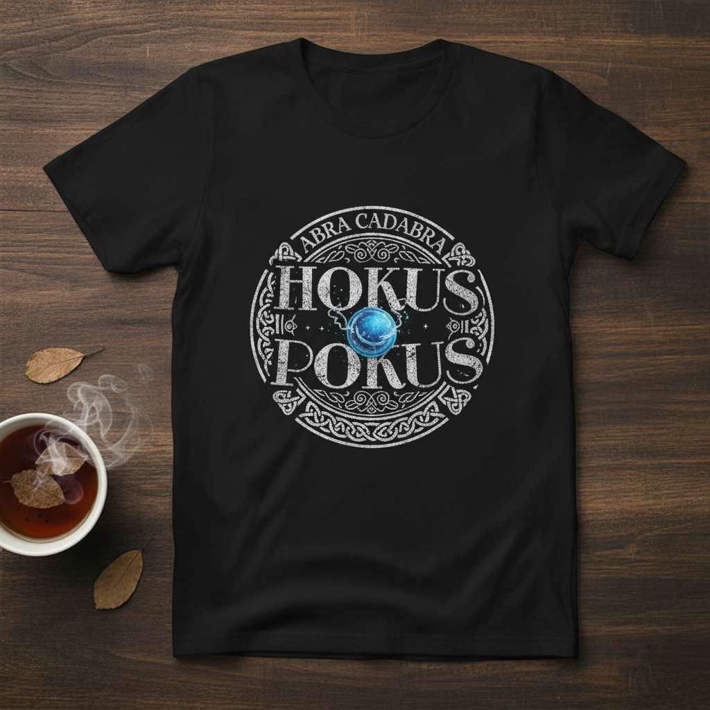 Abra Cadabra Hokus Pokus Graphic T-Shirt, Funny Witch Tee Idea