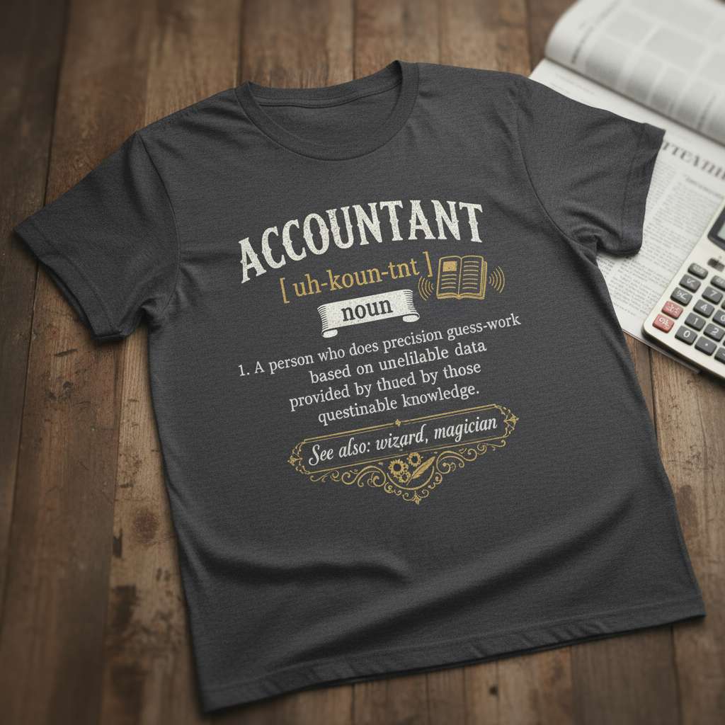 Accountant Funny Definition T-Shirt, Noun Tee Gift Idea