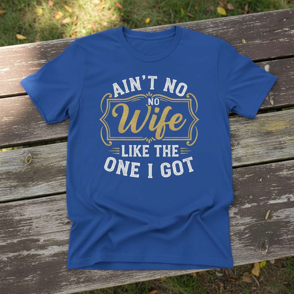 Aint No Wife Like The One I Got T-Shirt, Funny Anniversary Tee Gift Idea