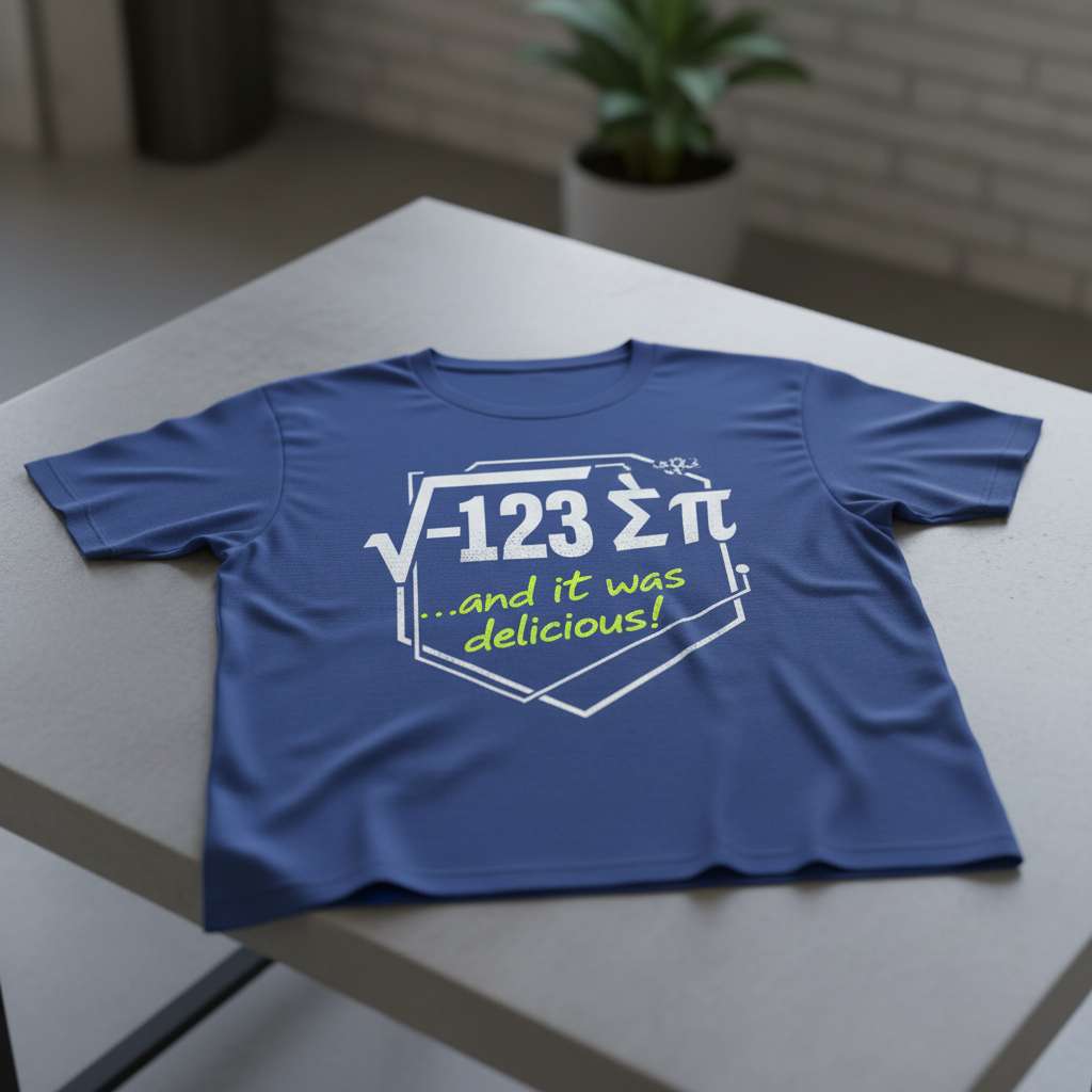 ...And It Was Delicious Math T-Shirt, Funny Geeky Pi Tee