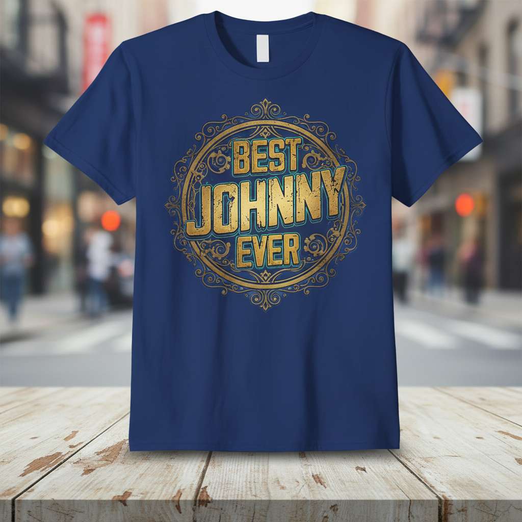 Best Johnny Ever T-Shirt, Graphic Tee Gift Idea