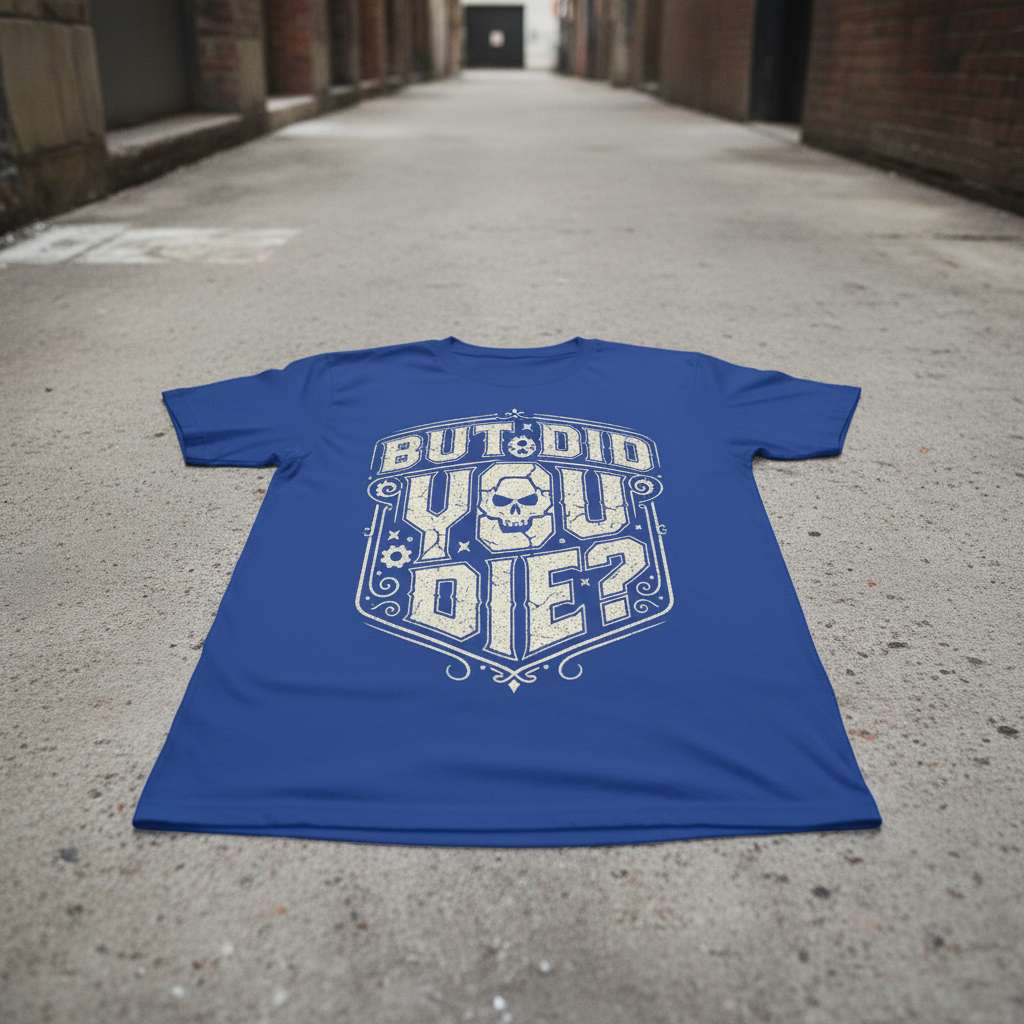 But Did You Die- Graphic T-Shirt, Funny Skull Tee Gift Idea