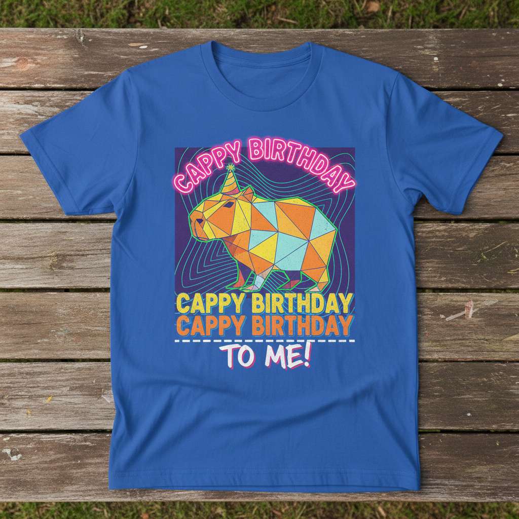 Cappy Birthday To Me Graphic T-Shirt, Funny Birthday Tee Gift Idea