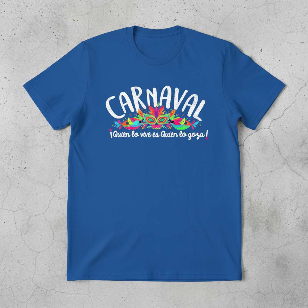Carnaval Quien Lo Vive Es Quien Lo Goza Graphic T-Shirt, Funny Mardi Gras Tee Gift Idea