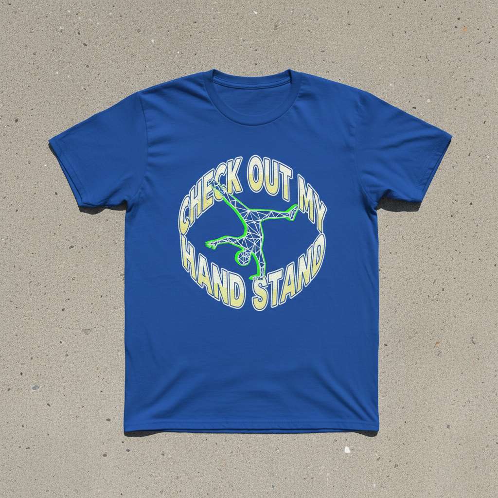 Check Out My Handstand Gymnast Graphic T-Shirt, Funny Tee