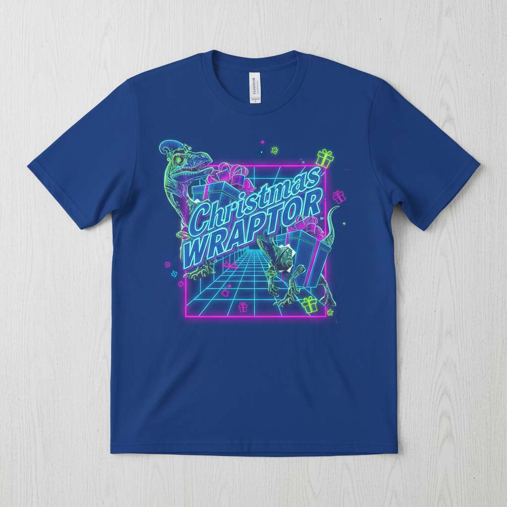 Christmas Wraptor T-Shirt, Graphic Christmas Tee Gift Idea