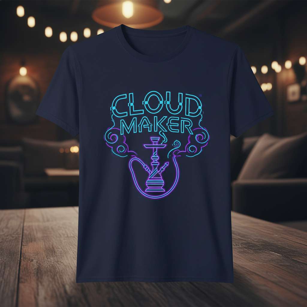 Cloud Maker Graphic T-Shirt, Funny Hookah Tee Gift Idea