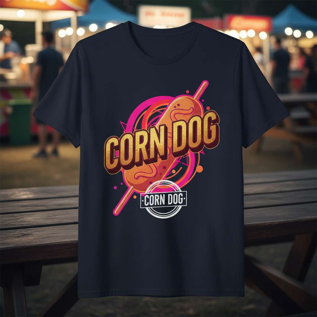 Corn Dog Graphic T-Shirt, Funny Food Tee Gift Idea