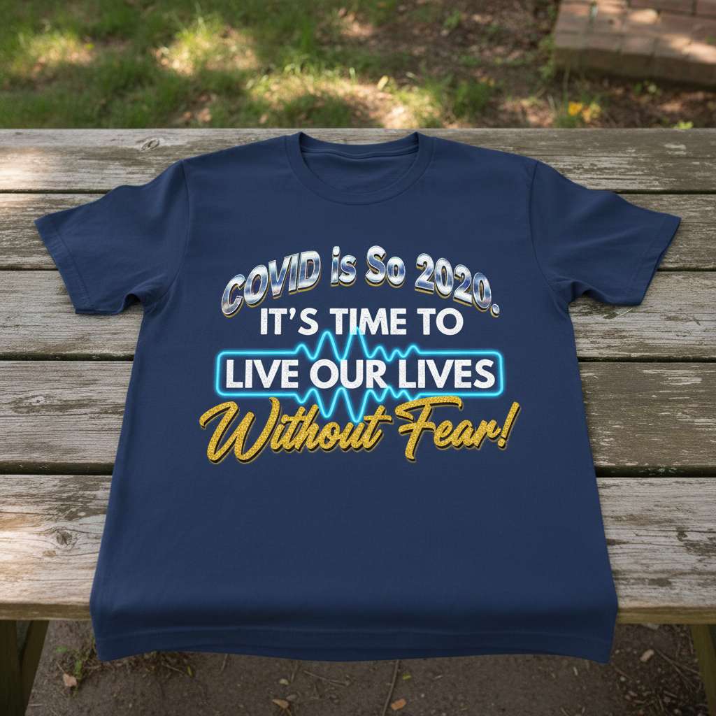 Covid Is So 2020 Its Time To Live Our Lives Without Fear Funny T-Shirt, Novelty Tee