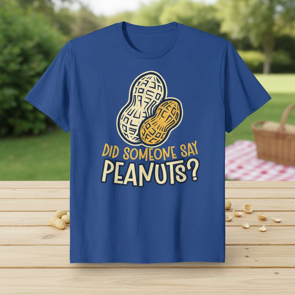 Did Someone Say Peanuts T-Shirt, Funny Graphic Tee Gift Idea
