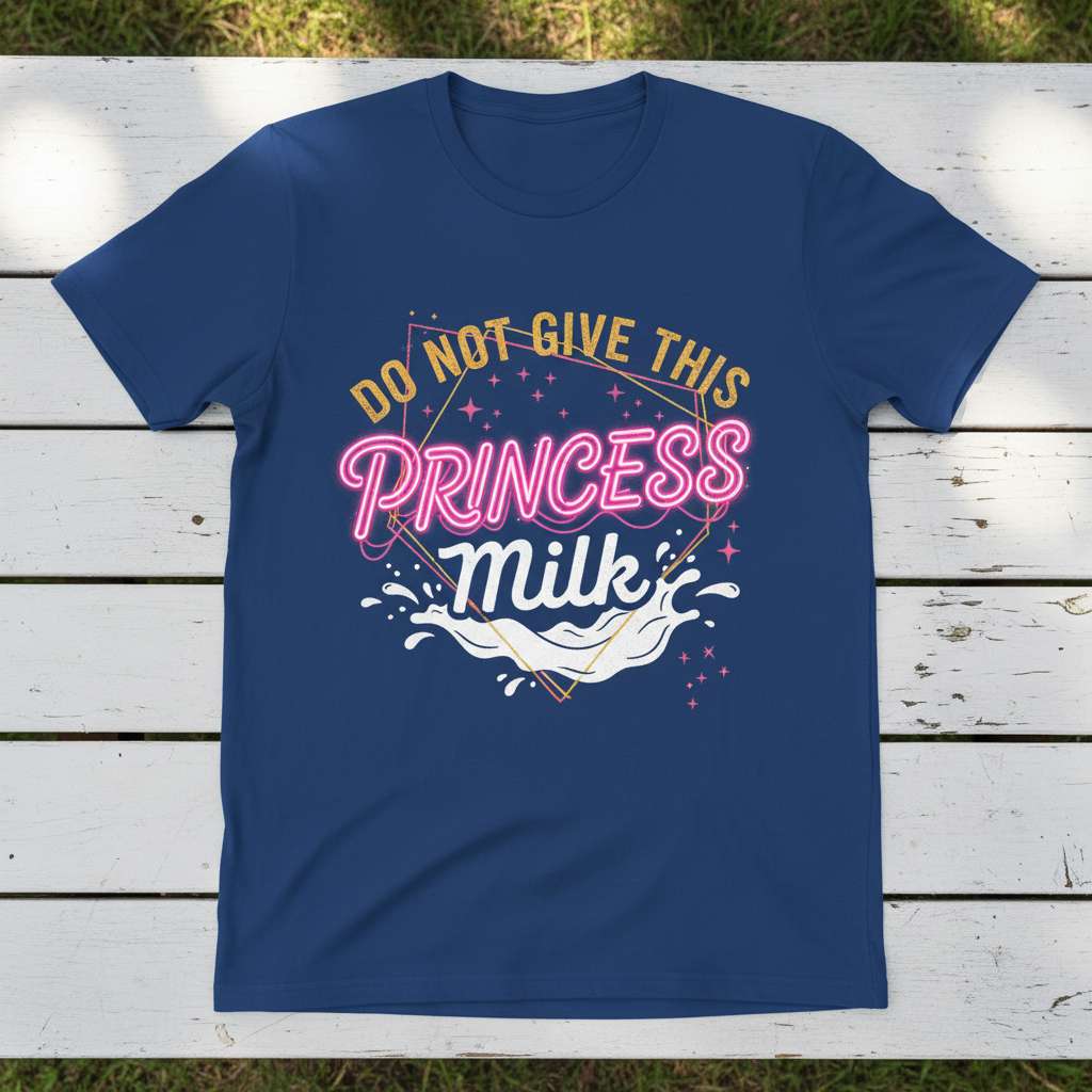Do Not Give This Princess Milk T-Shirt, Lactose Free Gift Tee