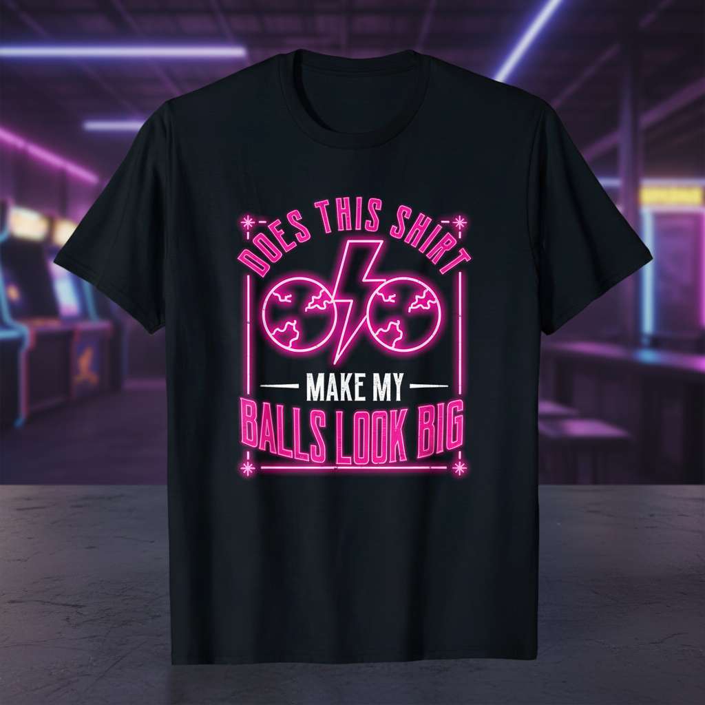 Does This Shirt Make My Balls Look Big Funny T-Shirt, Novelty Gift Tee