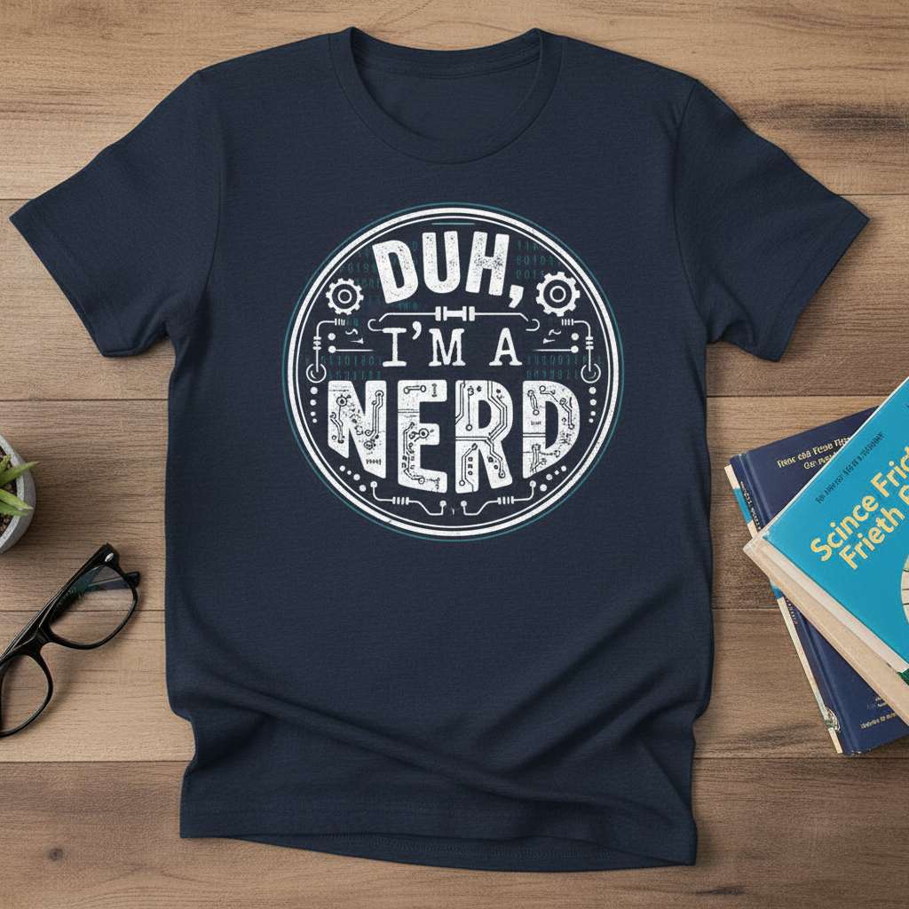 Duh, Im A Nerd T-Shirt, Graphic Tech Tee Gift Idea