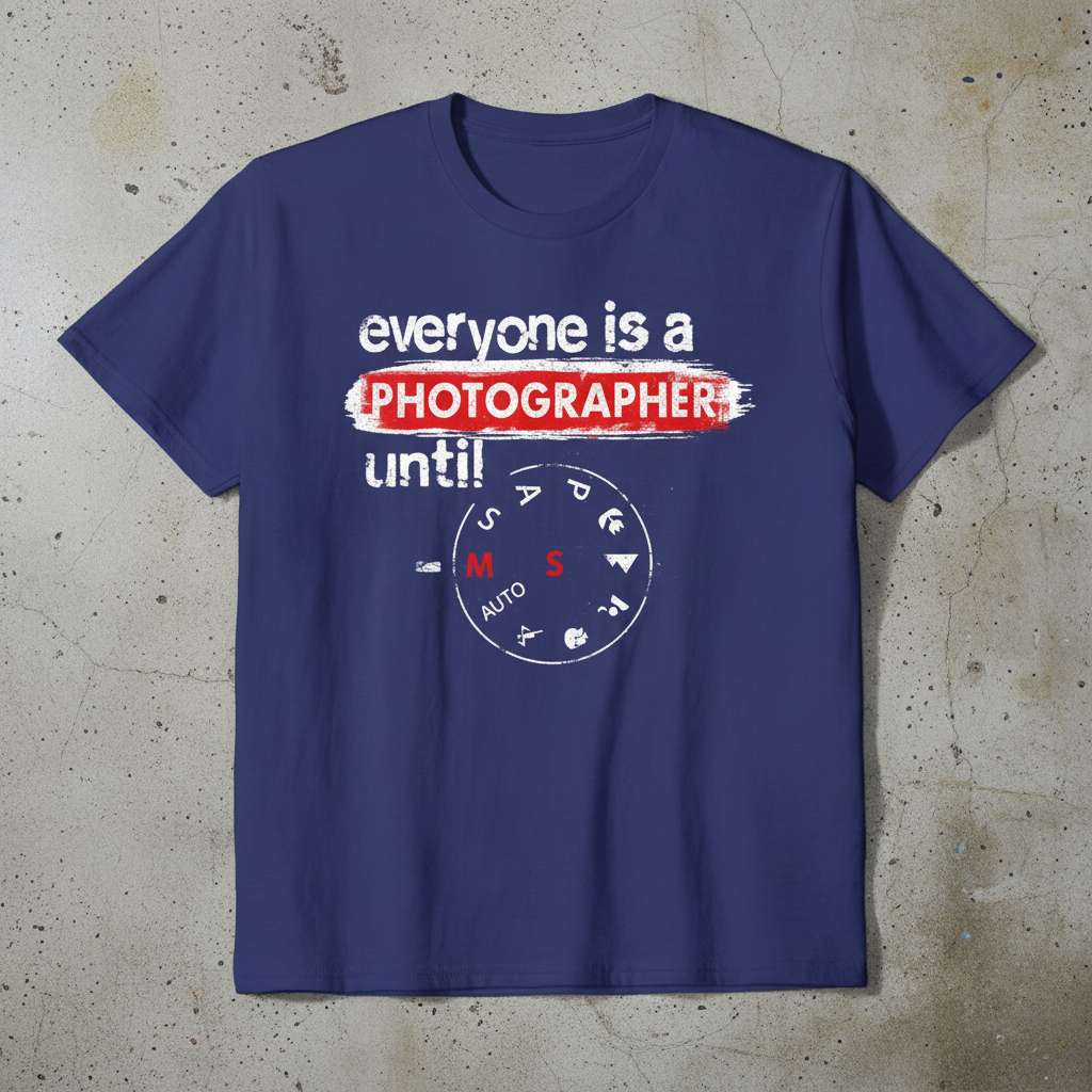 Everyone Is A Photographer Until Funny Photographer T-Shirt, Photography Gift Tee
