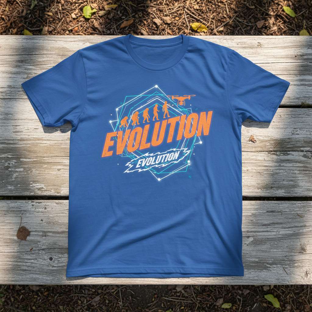 Evolution Drone RC Funny T-Shirt, Novelty Flying Tee Gift Idea