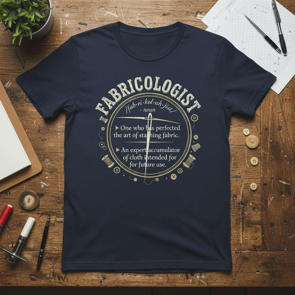 Fabricologist Funny T-Shirt, Quilting Tee Sewing Gift Idea