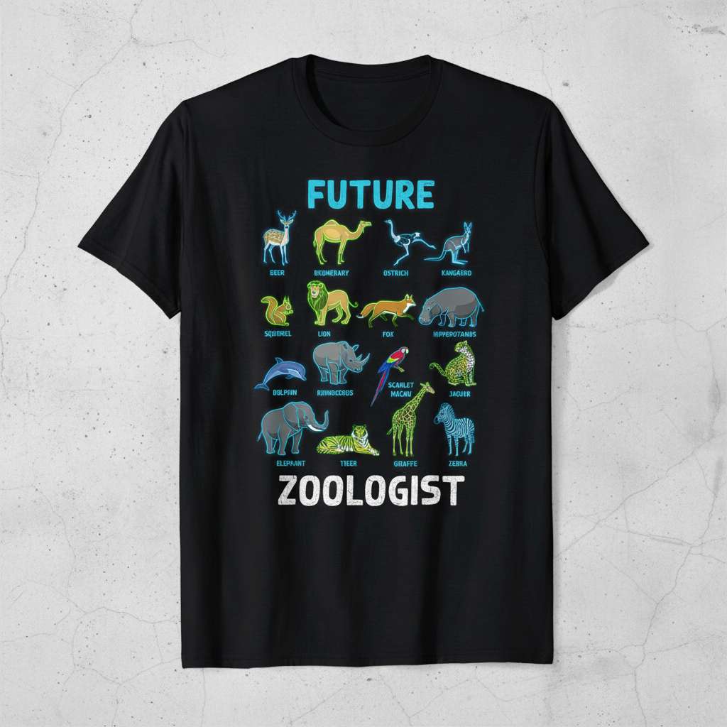 Future Zoologist T-Shirt, Funny Animal Lover Zoo Keeper Graphic Tee