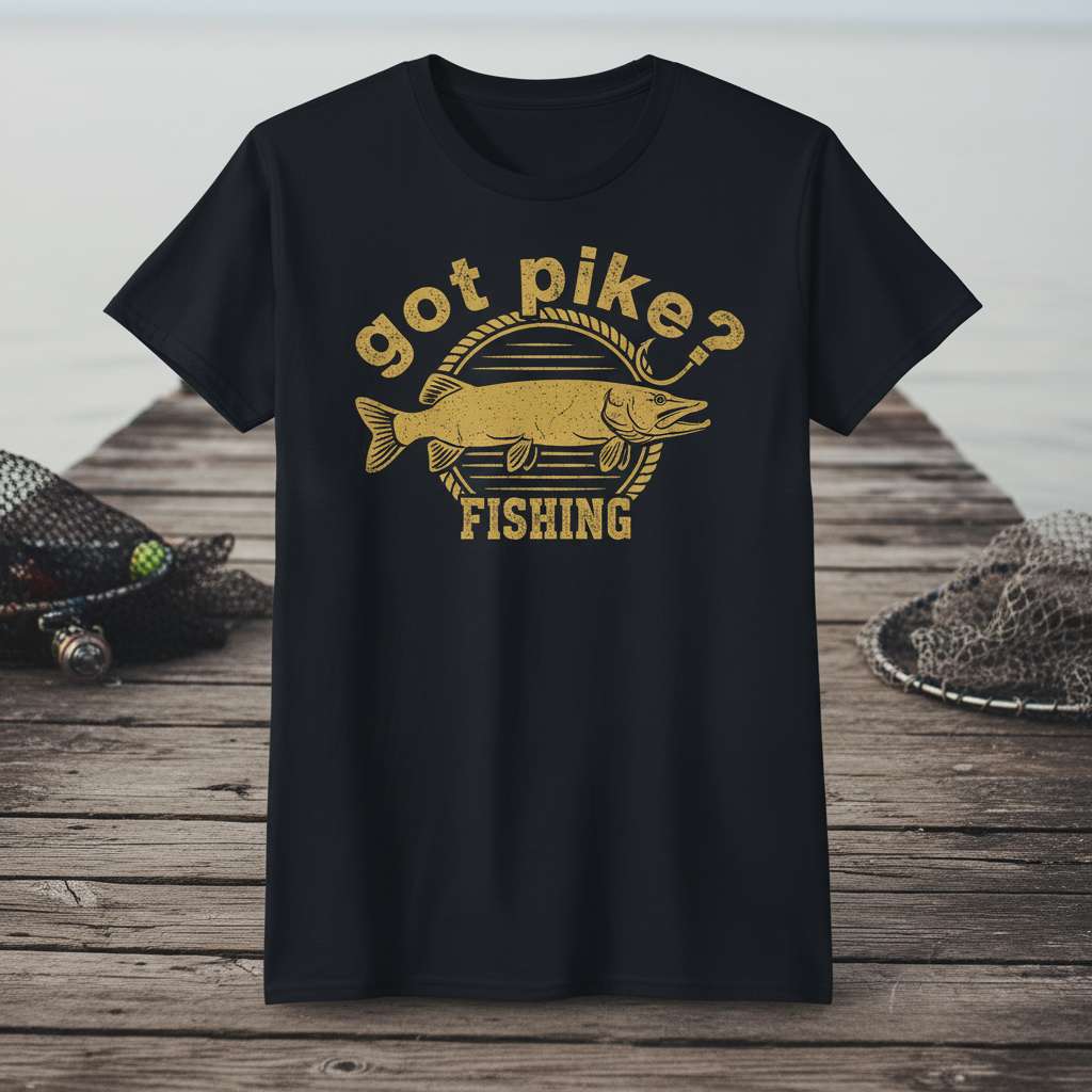 Got Pike- Fishing T-Shirt, Graphic Birthday Tee Gift Idea