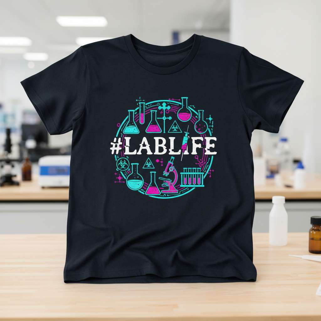 #Lablife Graphic T-Shirt, Science Chemistry Tee Gift Idea
