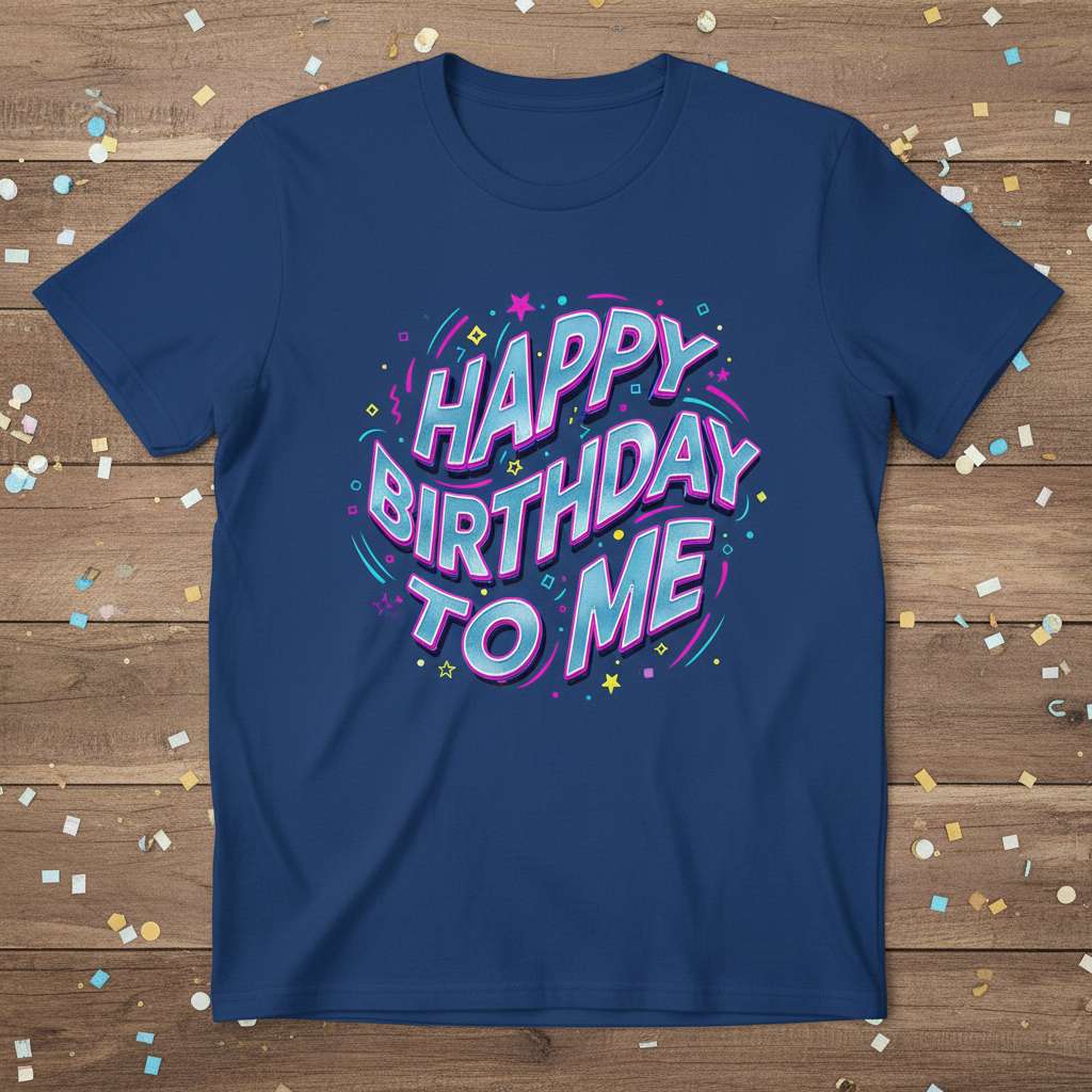 Happy Birthday To Me Graphic T-Shirt, Birthday Tee Gift Idea