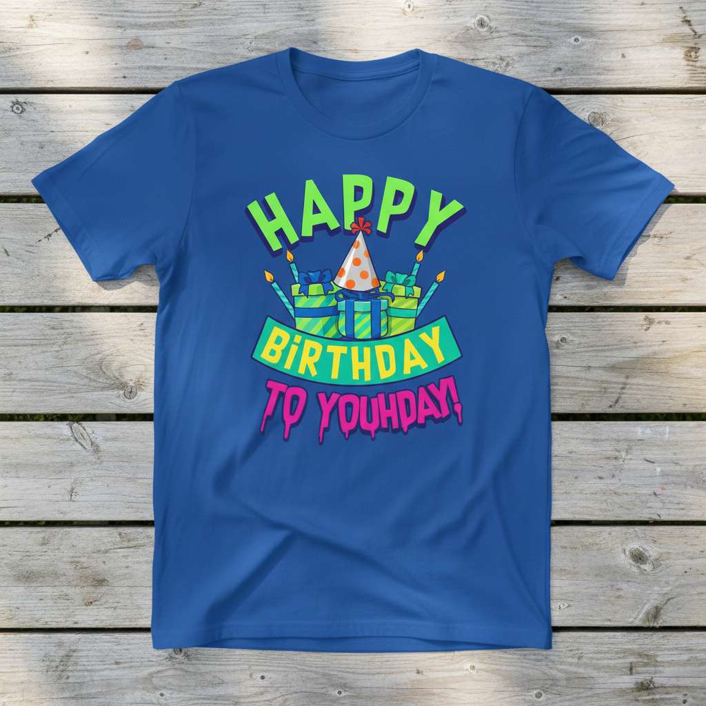 Happy Birthday To Youhday Graphic T-Shirt, Funny Birthday Tee Gift Idea