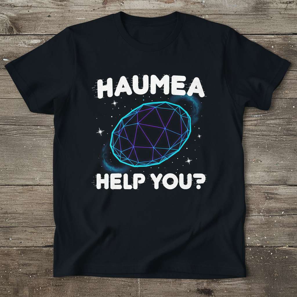 Haumea Help You- Funny Astronomy Graphic T-Shirt, Space Explorer Tee Idea