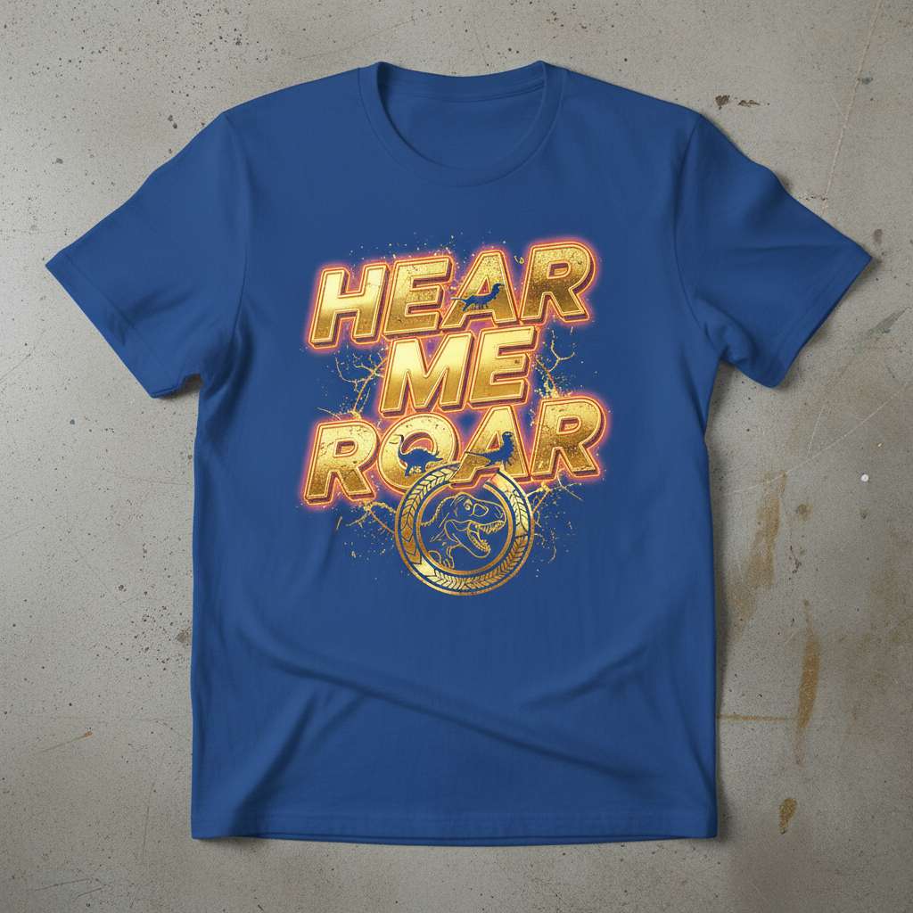 Hear Me Roar Graphic T-Shirt, Dinosaur Tee Gift Idea