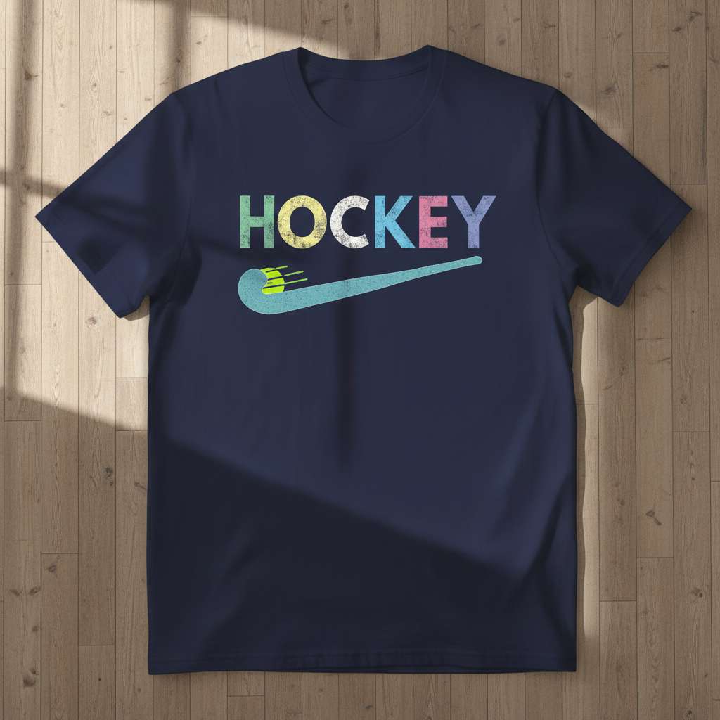 Hockey Graphic T-Shirt, Fun Field Hockey Tee Gift Idea