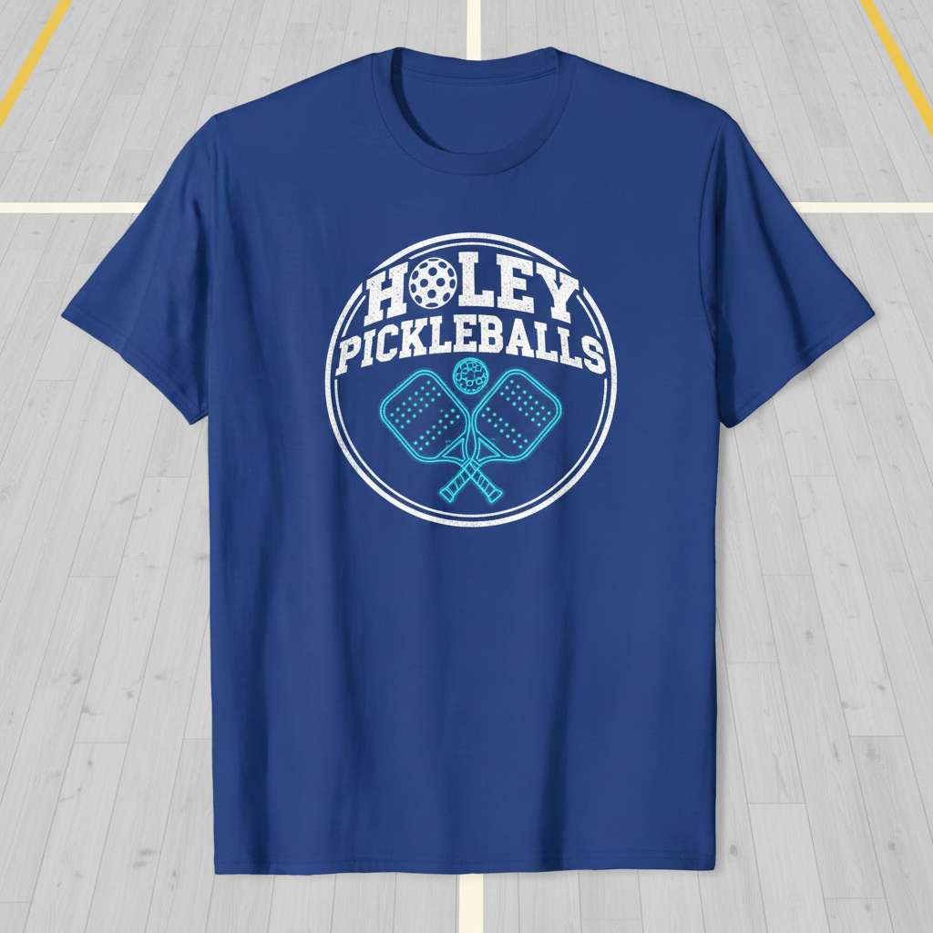 Holey Pickleballs Graphic T-Shirt, Funny Pickleball Tee Gift Idea