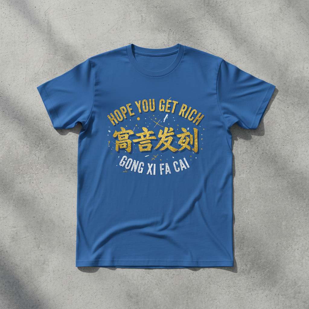 Hope You Get Rich T-Shirt, Gong Xi Fa Cai Graphic Tee Gift