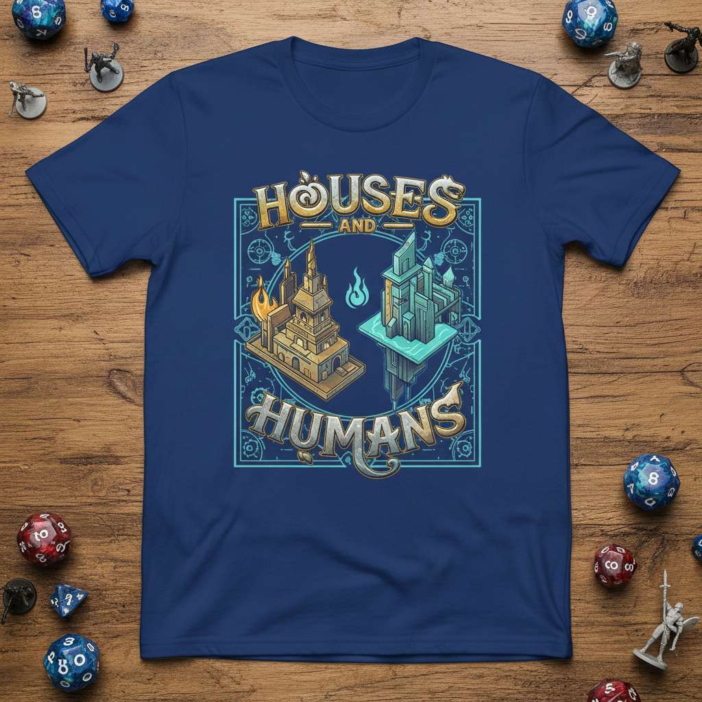 Houses and Humans Graphic T-Shirt, Funny Dungeons Dragons Tee