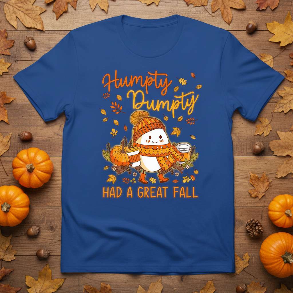 Humpty Dumpty Had A Great Fall Autumn Graphic T-Shirt, Funny Fall Tee Gift Idea