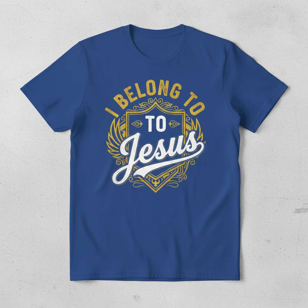 I Belong to Jesus Graphic T-Shirt, Christian Faith Tee Gift Idea