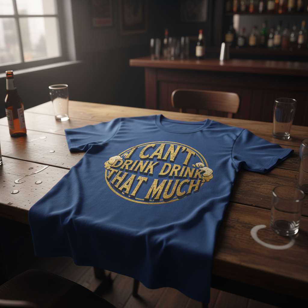 I Cant Drink Drink That Much Vintage T-Shirt, Funny Gift Tee