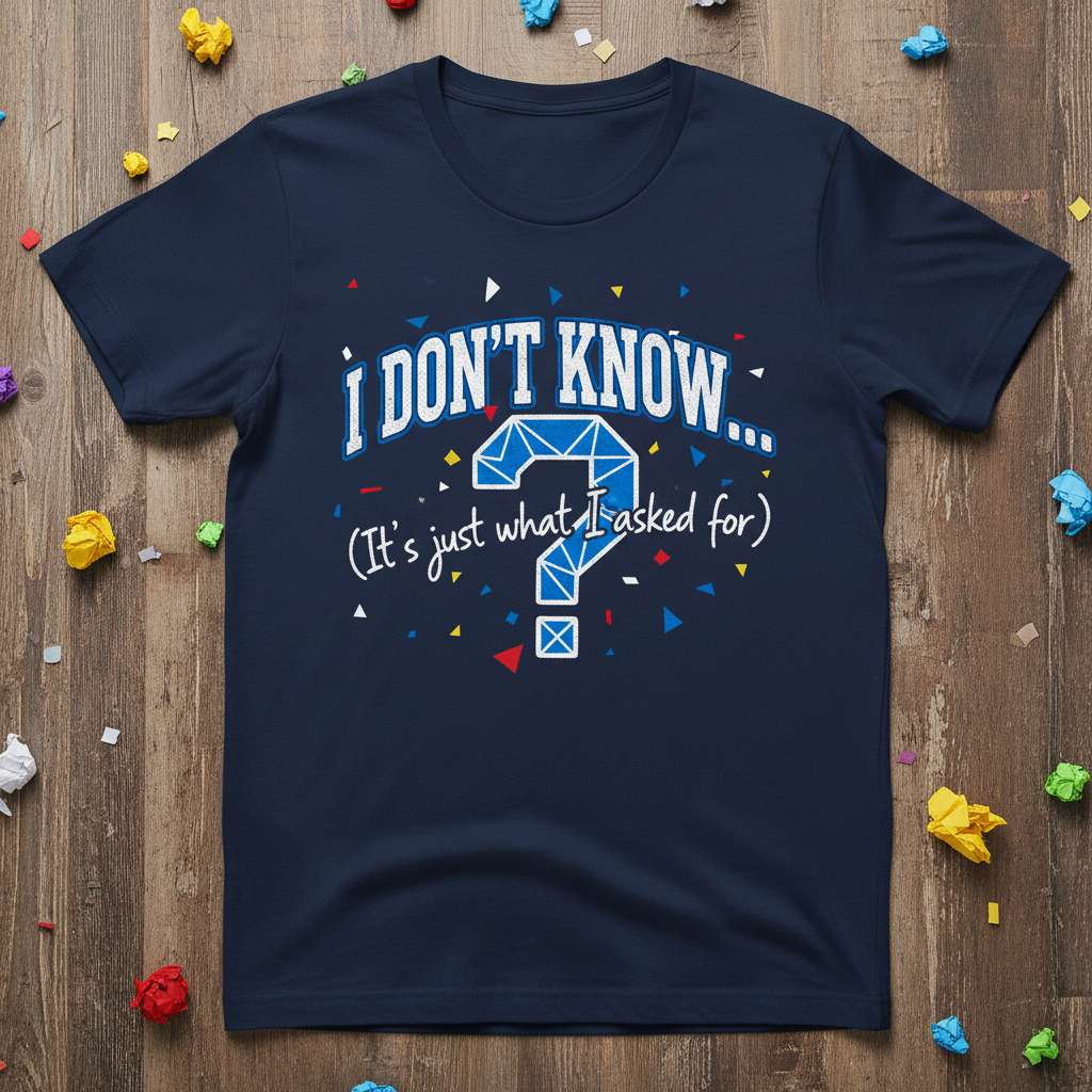 I Dont Know, Its Just What I Asked For Graphic T-Shirt, Funny Novelty Tee Gift Idea