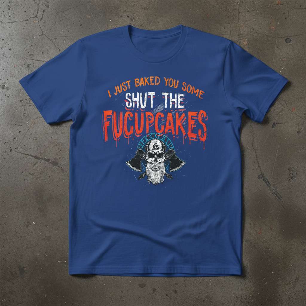 I Just Baked You Some Shut The Fucupcakes T-Shirt, Funny Graphic Tee