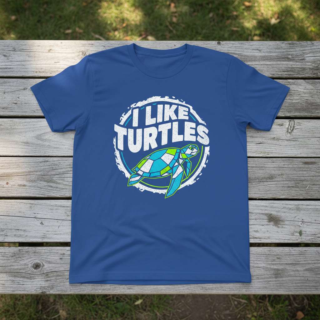 I Like Turtles T-Shirt, Graphic Turtle Lover Tee