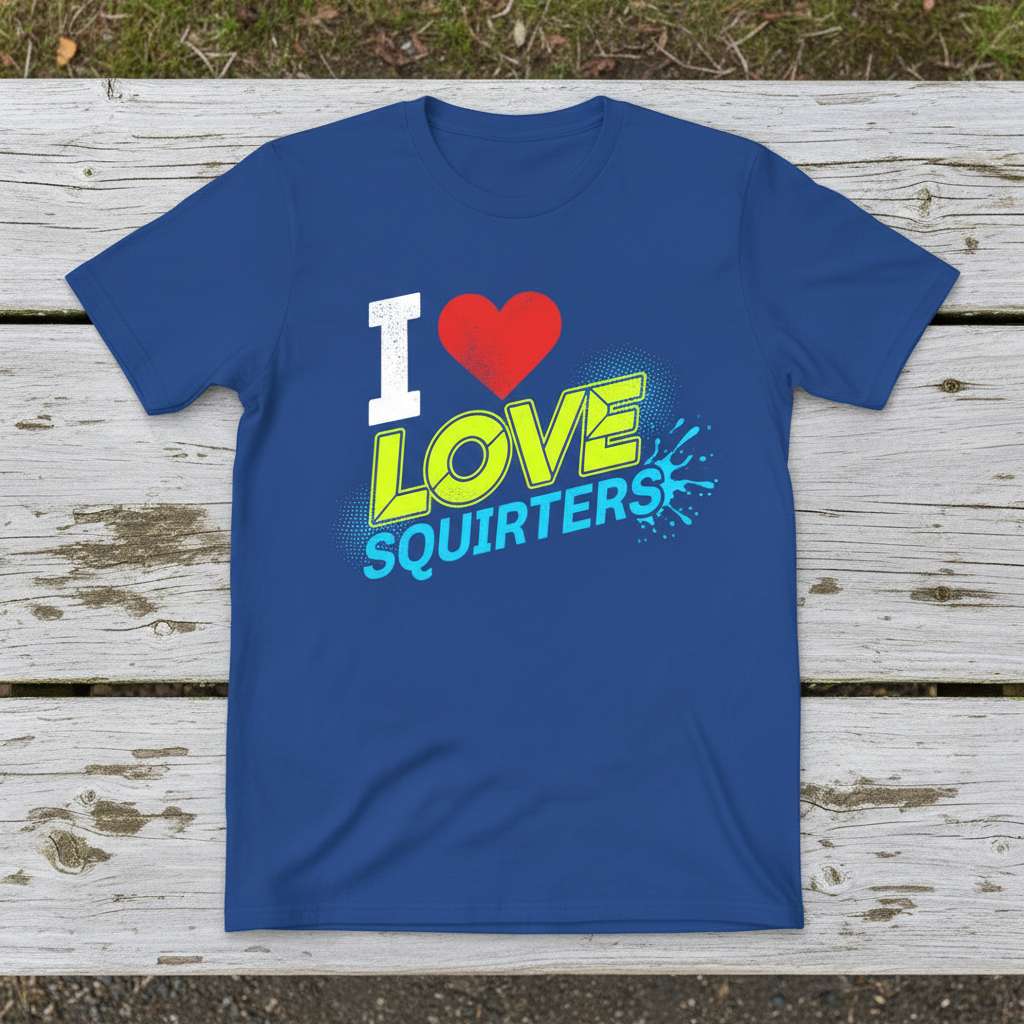 I Love Squirters Graphic T-Shirt, Funny Novelty Tee