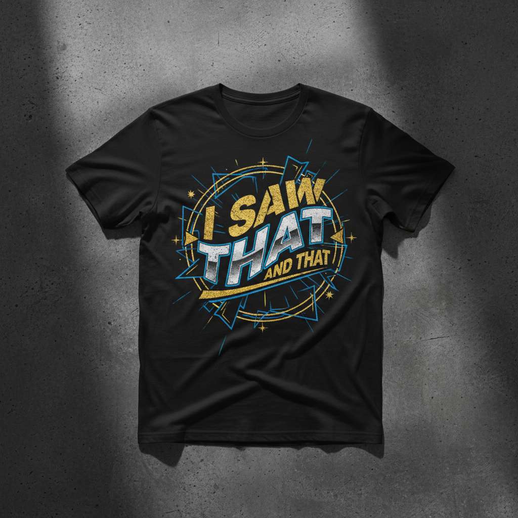 I Saw That And That Graphic T-Shirt, Funny Novelty Tee