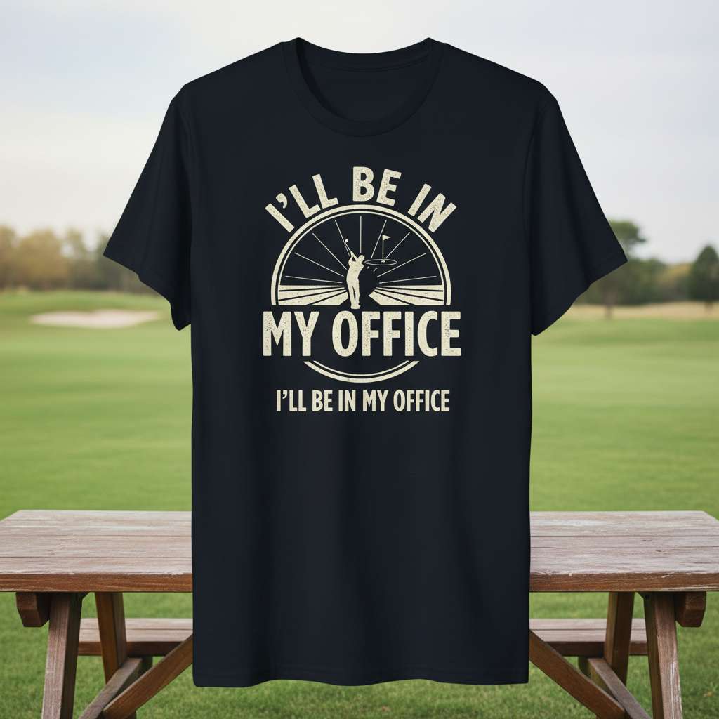 Ill Be In My Office Golfer T-Shirt, Funny Golf Tee Gift Idea