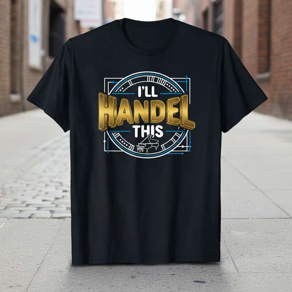 Ill Handel This Funny Composer T-Shirt, Music Gift Tee