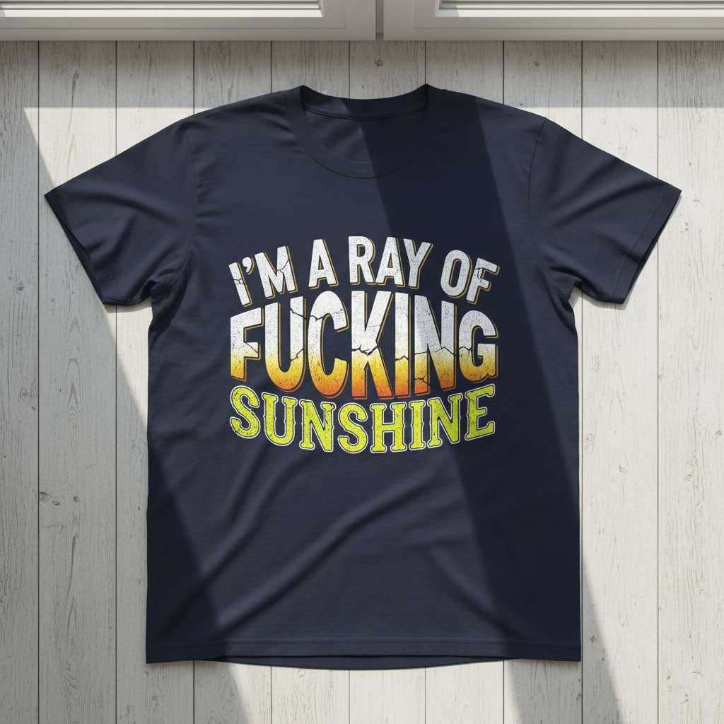 Im A Ray Of Fucking Sunshine T-Shirt, Funny Sarcastic Novelty Tee