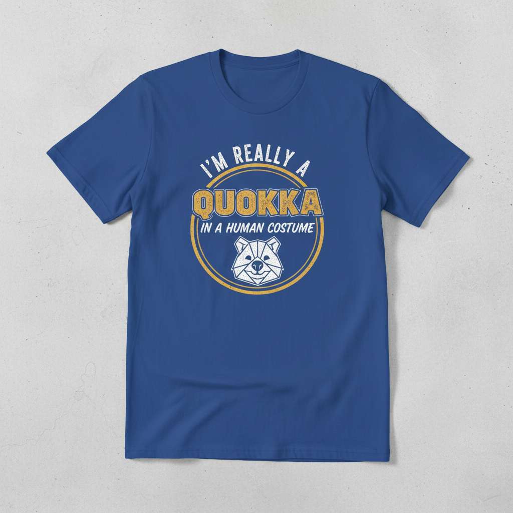 Im Really A Quokka In A Human Costume T-Shirt, Funny Quokka Tee Gift Idea
