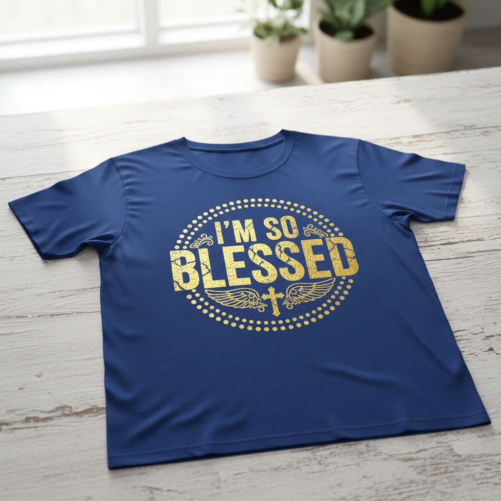 Im So Blessed Graphic T-Shirt, Christian Gift Tee