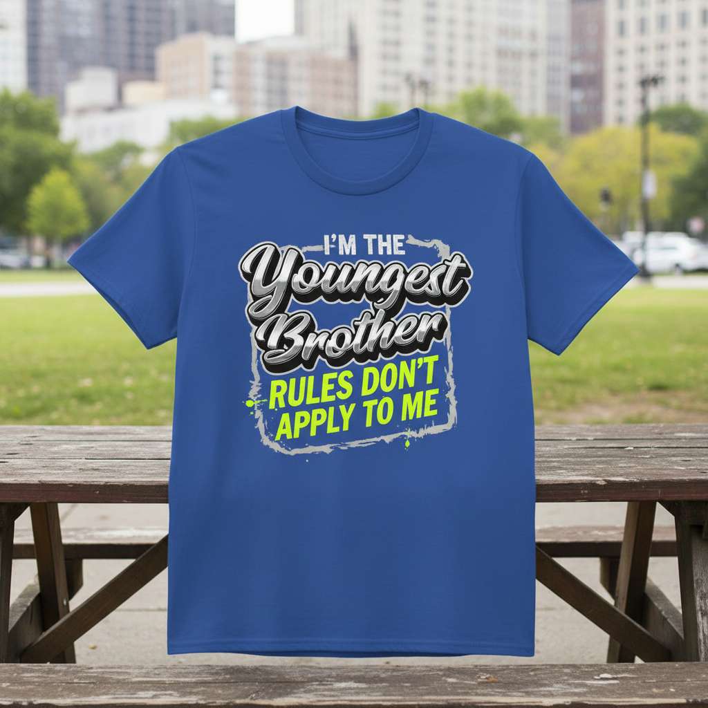 Im The Youngest Brother Rules Dont Apply To Me T-Shirt, Funny Brother Tee Gift