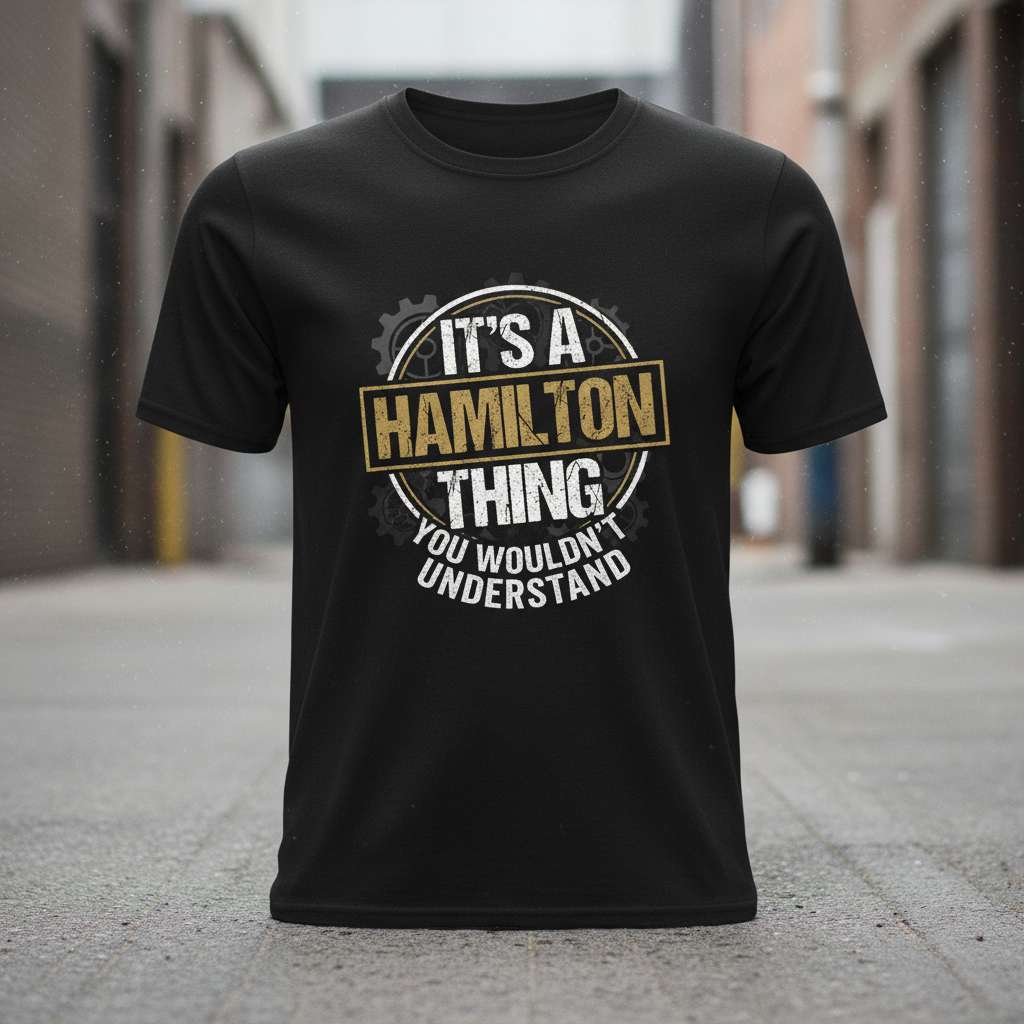 Its A Hamilton Thing You Wouldnt Understand Vintage T-Shirt Funny Tee Idea