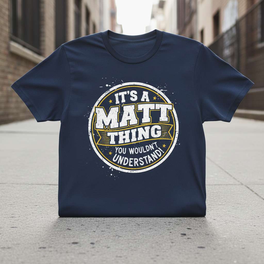 Its A Matt Thing You Wouldnt Understand Graphic T-Shirt, Funny Tee Gift Idea