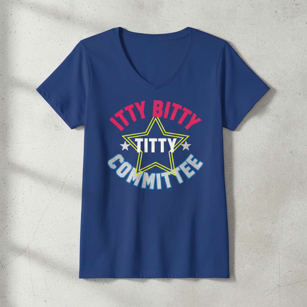 Itty Bitty Titty Committee T-Shirt, Funny Graphic Tee